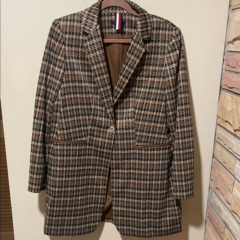 Tommy Hilfiger Multicolor Houndstooth Blazer